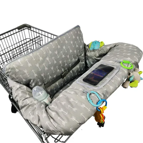 Vista 7 de Funda para carrito de compras para bebé, funda de silla alta de algodón, lavable a máquina para bebés, niños pequeños, niños o niñas (Lindo)