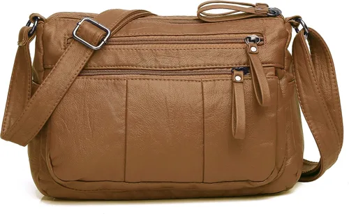 Vista 23 de Bolsos VOLGANIK ROCK para mujer de piel sintética suave, bolso de hombro para damas, bolso bandolera y bolsos de mano, liviano, con bolsillos