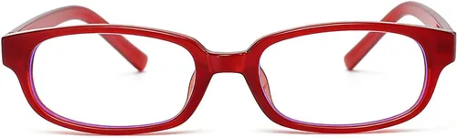Vista 8 de HJSTES Retro Clear Rectangle Glasses for Women Men Fake Blue Light Blocking Lens Narrow Frame Non Prescription Eyeglasses