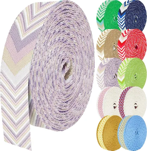 Vista 16 de 1.5 pulgadas Correa de nailon con patrón, correas de cinturón de nailon, correas para bolso, correas para mochila, cinturón de nailon