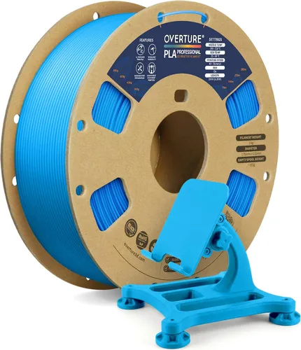 Vista 13 de Overture PLA Plus (PLA+) Filamento de 1/16 pulgadas, dureza mejorada con rollo PLA, con superficie de construcción 3D de 7.87 × 7.87 pulgadas, PLA