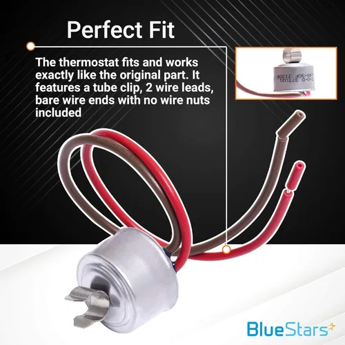 Vista 5 de BlueStars Reemplazo de termostato bimetálico de descongelación para refrigerador 4387503 actualizado – Compatible con refrigeradores Whirlpool
