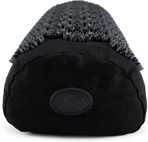 Vista 2 de Kanjo Almohada vibratoria de acupresión – Almohada de masaje de hombros, cuello y espalda con múltiples ajustes de vibración – Almohada de punto