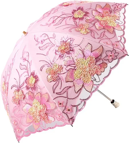 Vista 106 de Honeystore - Parasoles de encaje de flores para fiesta de boda, paraguas nupcial de encaje