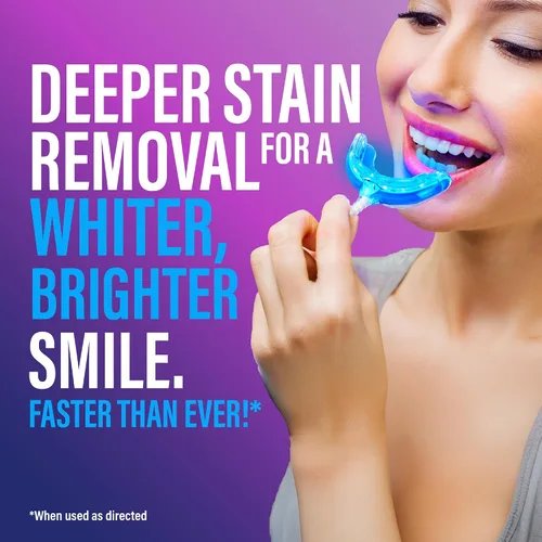 Vista 2 de GuruNanda Kit Premium de Blanqueamiento Dental con Luz LED Conectada y Lápiz Blanqueador, Funciona con iPhone y Android, Ayuda a Eliminar Manchas