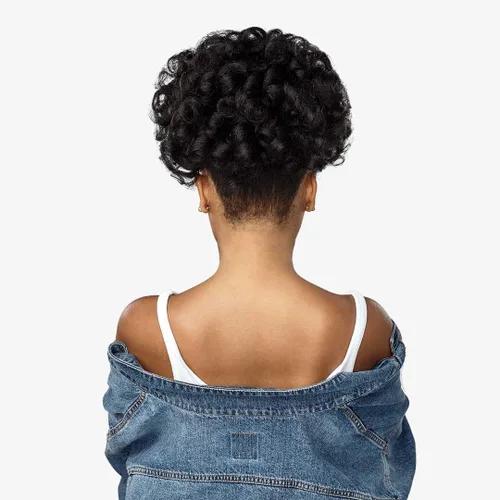 Vista 4 de Sensationnel Rizos, Ondas y Moños - Tejido Instantáneo con Cordón Superior para Damas, Ideal para Peinados Recogidos de Cabello Natural de Textura 1