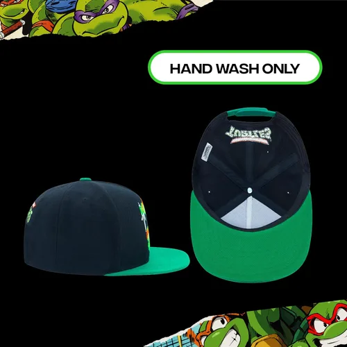 Vista 6 de Concept One Unisex-Adult Teenage Mutant Ninja Turtles Baseball Cap, TMNT Adult Skater Snapback Baseball Hat with Flat Brim