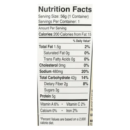 Vista 3 de Dr. McDougalls Right Foods Pad Thai Noodle Asian Entree, 2 onzas - 6 por caja.6