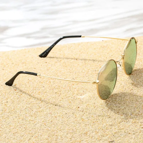 Vista 8 de Pro Acme Gafas de sol polarizadas de metal redondas pequeñas para mujer, estilo retro