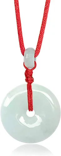 Vista 26 de Dahlia Collar eterno de jade en forma de círculo, jadeíta de grado A certificada de Birmania auténtica para la paz