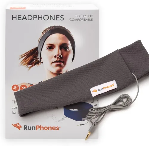 Vista 3 de RunPhones Auriculares clásicos para ejercicio, ideales para todos los entrenamientos, sonido preciso, altavoces delgados en una diadema que absorbe