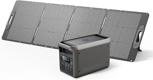 Vista 9 de DABBSSON - Estación de energía portátil de 2048 Wh, LiFePO4 semi-sólido seguro, potencia de aumento de 3300 W, salida de CA de 2200 W ×6, 41 lb