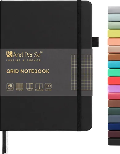 Vista 115 de ⩓ Per Se Cuaderno de Diario con Líneas (3 Paquetes), 160 Páginas Papel Grueso 100GSM, A5 Tapa Dura Cuadernos con Rayas Universitarias para Escribir