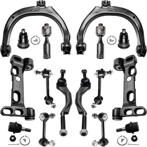 Vista 44 de Detroit Axle - Kit de suspensión frontal de 15 piezas para Jeep Grand Cherokee 99-04 1999 2000 2001 2002 2003 2004, brazos de control superior e