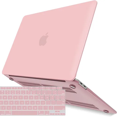 Vista 22 de IBENZER Compatible con Nuevo MacBook Air de 13 pulgadas Funda 2022 2021 2020 M1 A2337 A2179 A1932, Carcasa Rígida de Plástico con Cubierta de azul