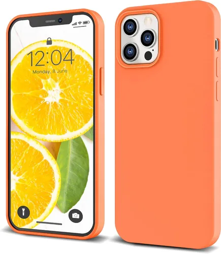 Vista 9 de IceSword Funda para iPhone 12 Pro Max, de silicona líquida delgada protectora a prueba de golpes, forro de microfibra antiarañazos, color azul