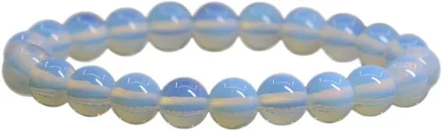 Vista 13 de Justinstones Pulsera elástica de cuentas redondas de 0.315 in con gemas semipreciosas, unisex, 7 pulgadas