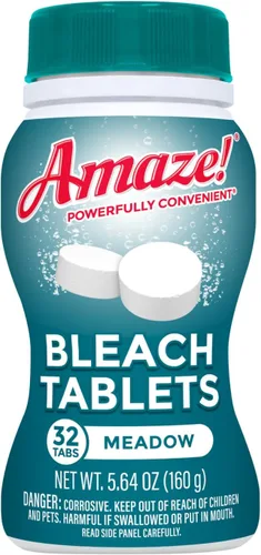 Vista 10 de AMAZE Tabletas de lejía ultra concentradas [32 tabletas] – Aroma de lavanda – para lavandería, inodoro y limpieza multiusos del hogar. Alternativa a
