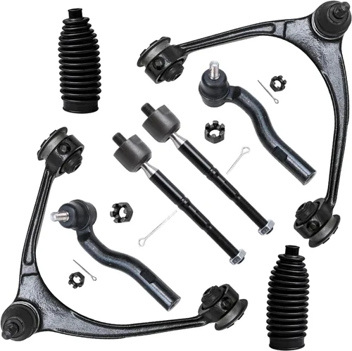 Vista 47 de Detroit Axle - Kit de brazos de control de extremo de 8 piezas para Toyota 2001-2003 Highlander 2002-2003 Camry Lexus ES300, 2 conjuntos de brazos