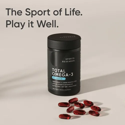 Vista 8 de Sports Research Total Omega-3 Aceite de pescado 2200 mg – Hecho de krill antártico con astaxantina, salmón salvaje y abadejo de Alaska – 960 mg