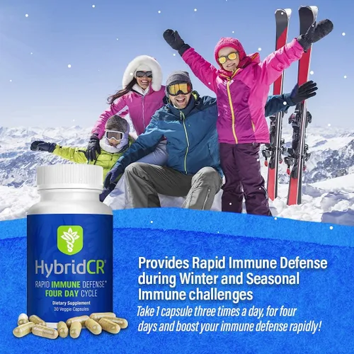 Vista 6 de HybridCR - Suplemento de inmunidad rápida Zinc, equinácea, andrographis, ginseng, selenio, sin gluten y sin OMG Suplemento de apoyo inmunológico