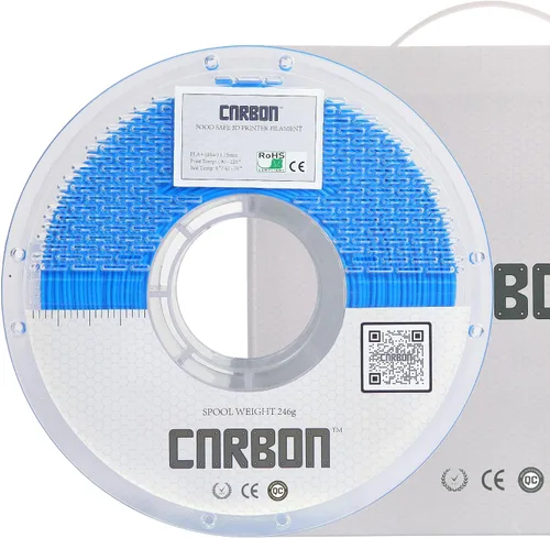 Vista 15 de Filamento para impresora 3D PLA+ de grado alimenticio certificado – CARBON by Comfy Materials – Probado en laboratorio, compatible con la FDA, apto