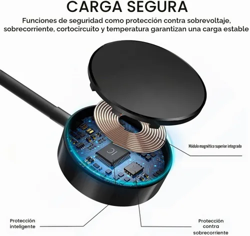 Vista 7 de Cargador USB para Samsung Galaxy Watch, base de carga compatible con Samsung Galaxy Watch 6/6 Classic/5 Pro/5/4/4 Classic/ 3/Active 2/Active, 3.3