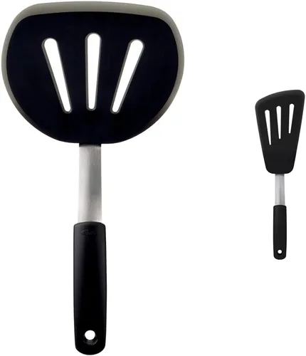Vista 9 de OXO Good Grips espátula/espumadera de panqueque de nailon flexible, ninguno , Negro