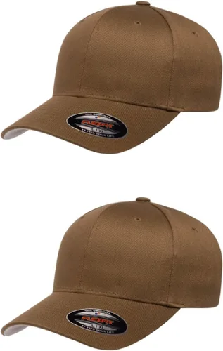 Vista 65 de Gorra de béisbol Flexfit Wooly Combed Premium de 6 paneles estructurada Ajuste elástico Paquete al por mayor disponible Negro