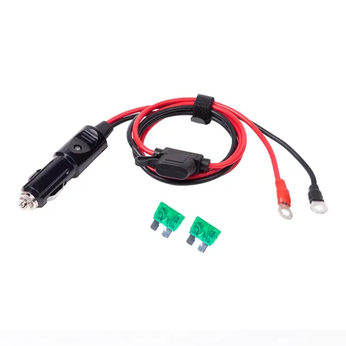 Vista 6 de Enchufe de cigarrillos macho a macho de 12 AWG resistente para encendedor de cigarrillos, cable de carga con luces LED de 3 pies (3 pies)