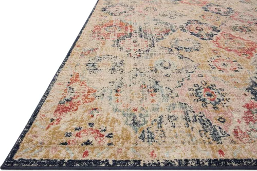 Vista 4 de Loloi Jocelyn Collection JOC-07 - Alfombra de pasillo de 2 pies 3 pulgadas x 7 pies 6 pulgadas, diseño caqui/multicolor, 0.38 pulgadas de grosor