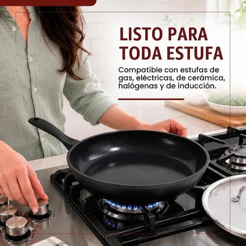 Vista 7 de Alva Energy - Sartén antiadherente de cerámica de 8 pulgadas, aluminio