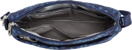 Vista 5 de Travelon Bolso bandolera de clase antirrobo pequeño esteoeste para mujer, Girasol Geo, Bolso bandolera clásico antirrobo pequeño EastWest