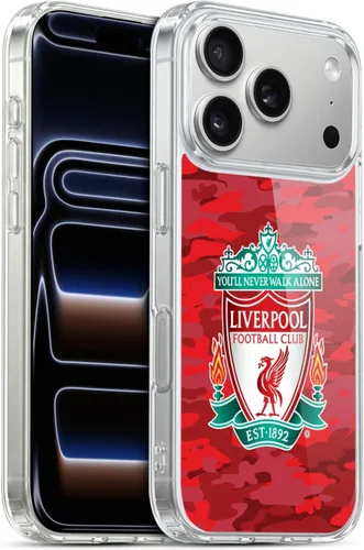 Vista 34 de Head Case Designs Funda de gel con licencia oficial del Liverpool Football Club Away Colourways Crest Camou [protección de grado militar] compatible