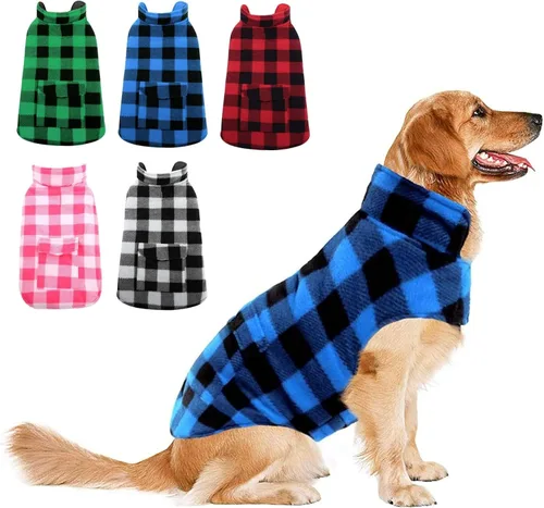 Vista 22 de ASENKU Dog Winter Coat, Reversible Dog Jacket for Small Medium Large Dogs Army Green