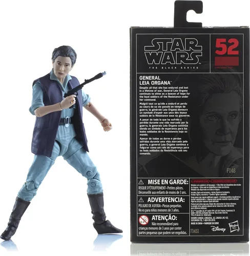 Vista 4 de Star Wars The Black Series General Leia figura de acción 6 pulgadas