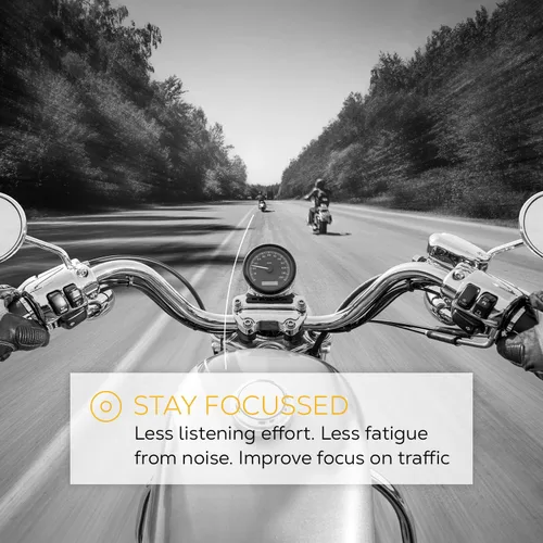 Vista 6 de Shush Tapones para los oídos para motociclistas, protección auditiva de alto rendimiento contra el ruido del viento, filtro de cerámica (SNR 24 dB)