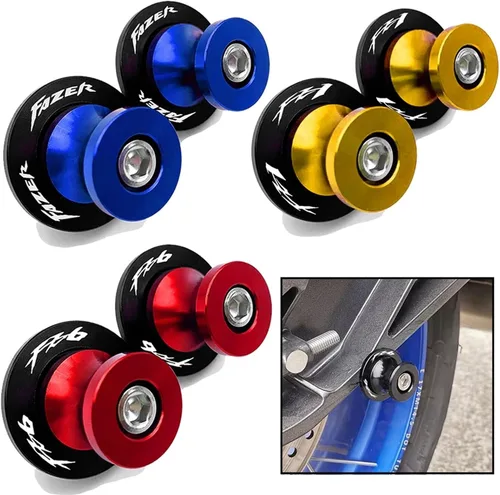 Vista 2 de Motorcycle M6 Swingarm Sliders Screw Swing Stand Screws Compatible with Yamaha FZ1 FZ-1 2006-2015 FZ6 N S 2004-2016 FZ8 FZ-8 2010-2018