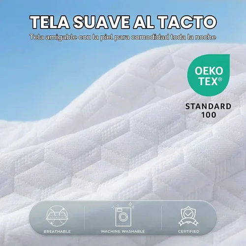 Vista 3 de Neo Sleep Twin - Alivio de presión de colchón de espuma viscoelástica