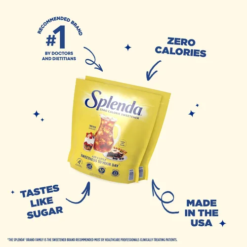 Vista 7 de empaques de edulcorante Splenda granulado, sin calorías
