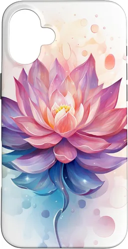 Vista 23 de Funda con ilustración de flor de loto para iPhone 17