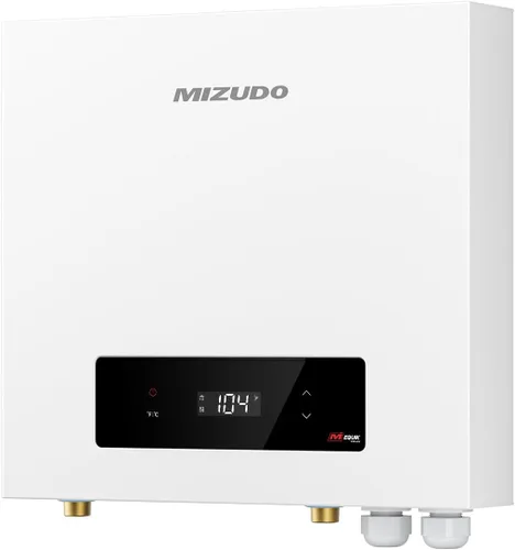 Vista 10 de Calentador de agua eléctrico sin tanque de 11kW, MIZUDO calentador de agua caliente instantáneo de 240 voltios, hasta 2.6 GPM para 1-2 puntos