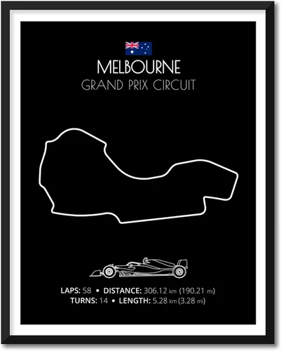 Vista 15 de Custom Car Posters Póster hecho a mano compatible con Autodromo Enzo e Dino Ferrari (Imola, Italia), póster de pista de carreras diseñado