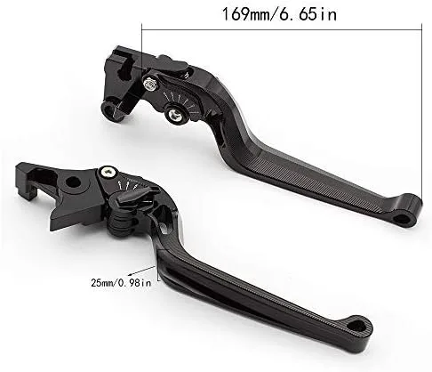 Vista 3 de Palancas de embrague de freno de motocicleta compatibles con YFM700 Raptor 700R 00-06, Raptor YFM660 01-05, Wolverine 350 YFM350FX 02-05