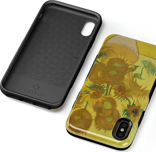 Vista 33 de Casely Funda para iPhone Xs Max Funda con estampado de festival (solo buenas vibraciones)