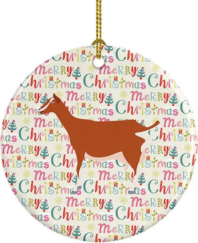 Vista 36 de Caroline's Treasures Adorno de cerámica de avestruz común para árbol de Navidad, decoración colgante para el hogar, Navidad, vacaciones, fiesta