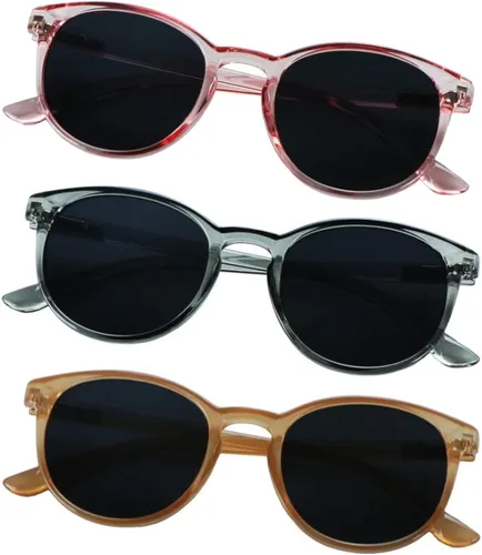 Vista 8 de YEIN 3 Pack Sunglasses for Men and Women, UV Protection Outdoor Glasses Vintage Square Full Frame