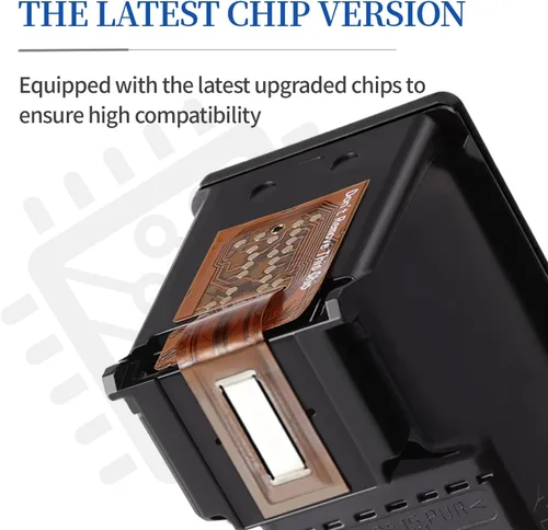 Vista 4 de INKCLOUD Cartucho de tinta remanufacturado 67xl Negro de alto rendimiento compatible con HP 67 67XL para impresoras 2700 2700e 2752 2752e 2755 2755e