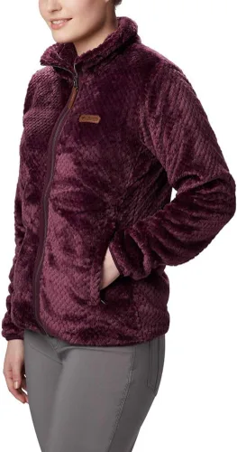 Vista 21 de Columbia - Chaqueta de sherpa Fire Side II con cremallera completa para mujer Alpenglow