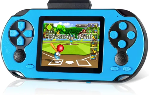 Vista 9 de TaddToy Juego de mano de 16 bits para niños y adultos, pantalla grande de 3.0 pulgadas precargada 230 HD videojuegos clásicos retro con batería